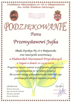 Podziękowania Białystok