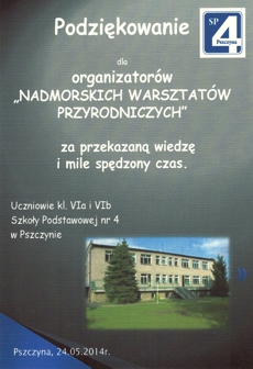 Podziękowania Pszczyna